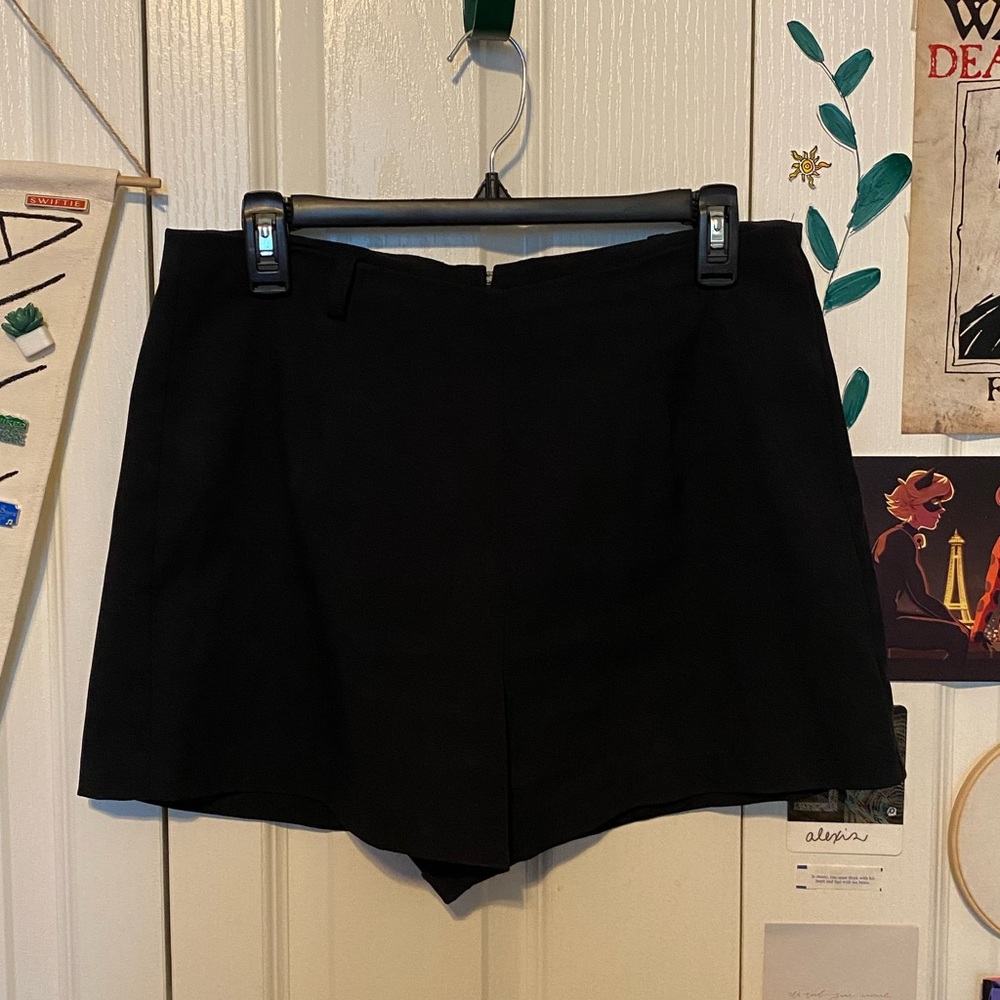 Black Zippered Shorts